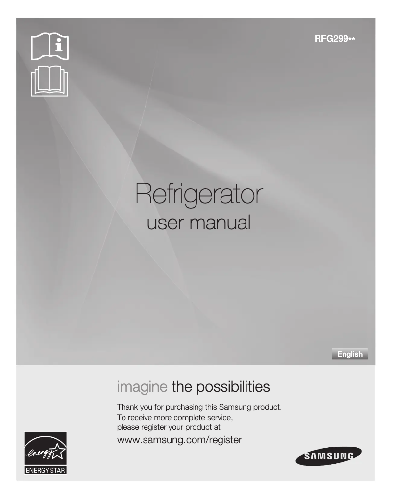 Image de la première page du manuel de l'appareil RFG299AARS