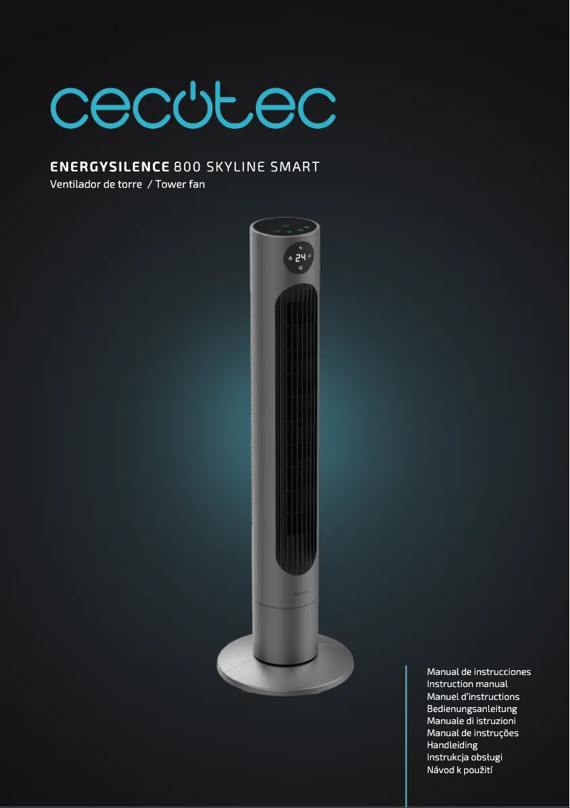 Page 1 de la notice Manuel utilisateur Cecotec EnergySilence 800 Skyline Smart