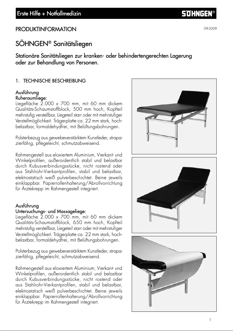 Page n°1 - Manuel utilisateur Berger & Schröter 60320