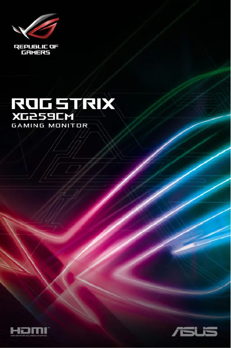 Page 1 de la notice Manuel utilisateur Asus ROG Strix XG259CM
