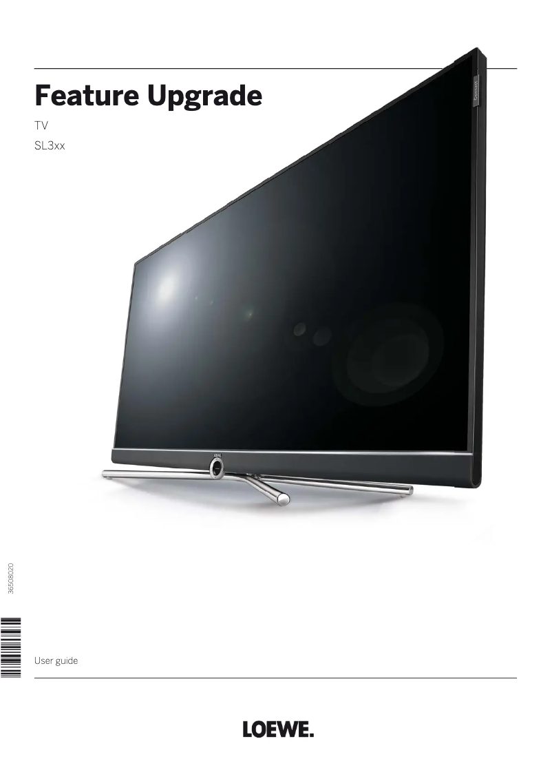 Page 1 de la notice Manuel utilisateur Loewe Feature Upgrade