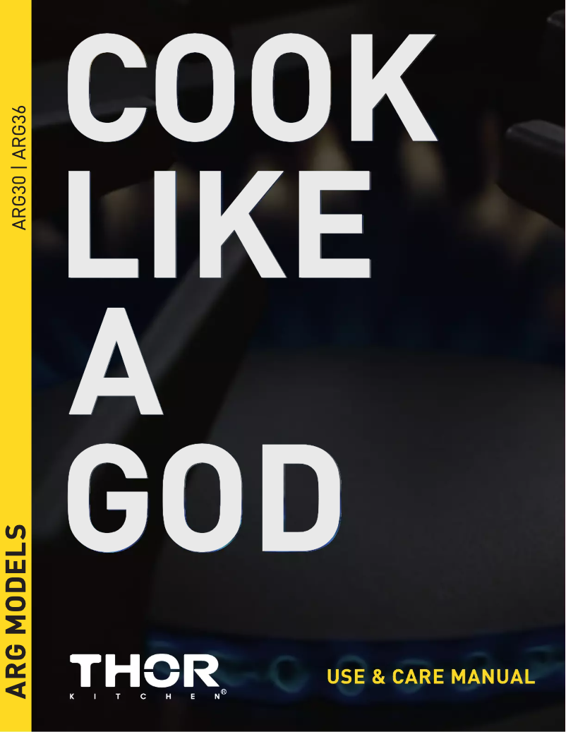 Página 1 del manual Ficha técnica Thor ARG36LP