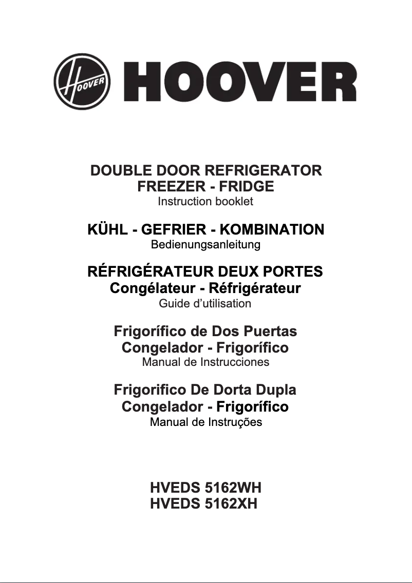 Image de la première page du manuel de l'appareil HVEDS 5162XH
