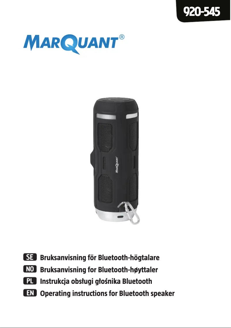 Page 1 de la notice Manuel utilisateur Marquant 920-545