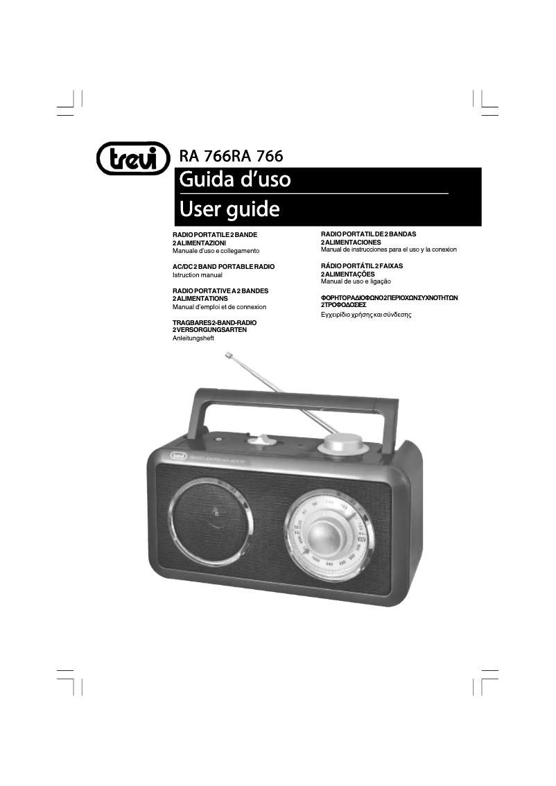 Página 1 del manual Manual de usuario Trevi RA 766