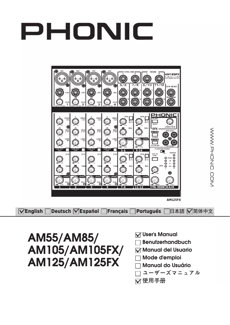 Image de la première page du manuel de l'appareil AM 55