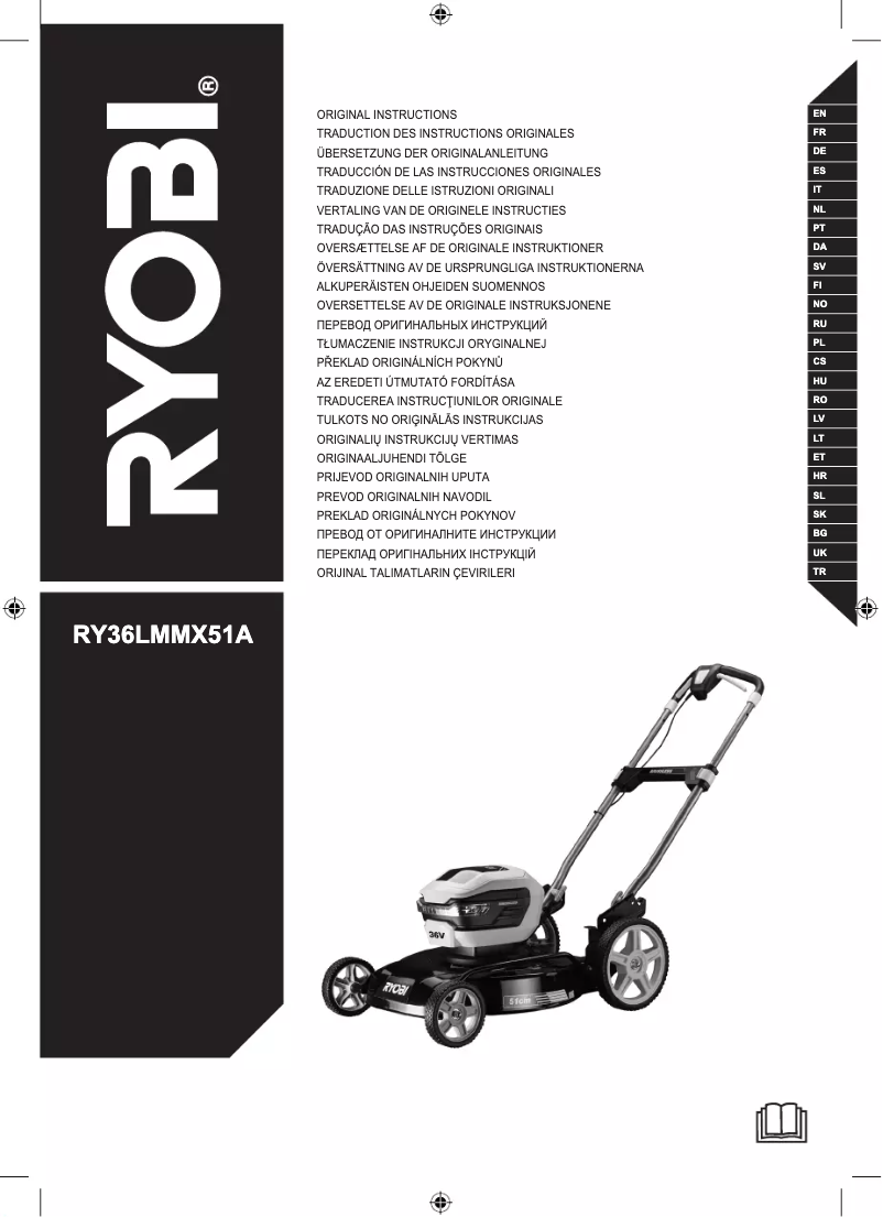 Image de la première page du manuel de l'appareil Max Power RY36LMMX51A