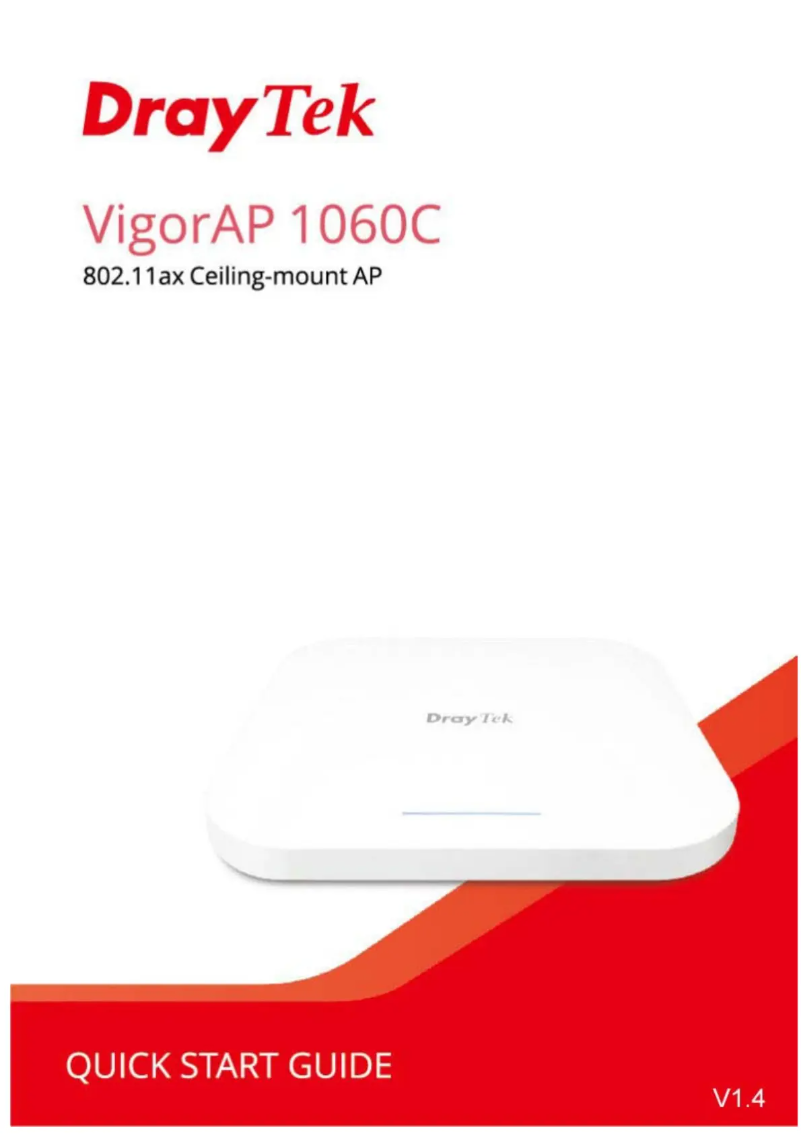 Image de la première page du manuel de l'appareil VigorAP 1060C