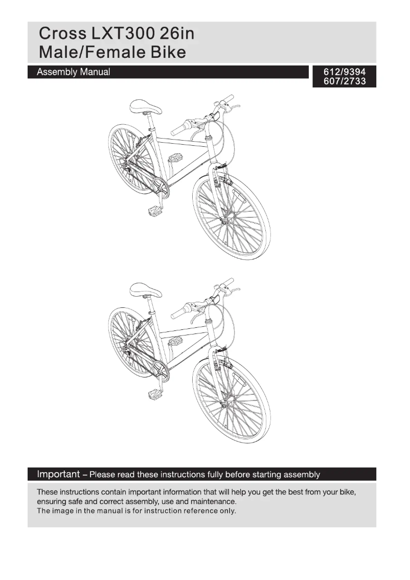 Page n°1 - Manuel utilisateur Cross LXT300