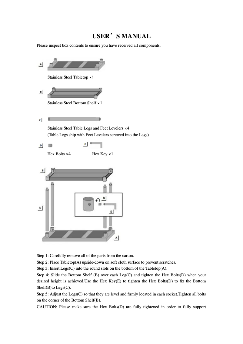 Page 1 de la notice Manuel utilisateur Saro AMELIE 213-2100