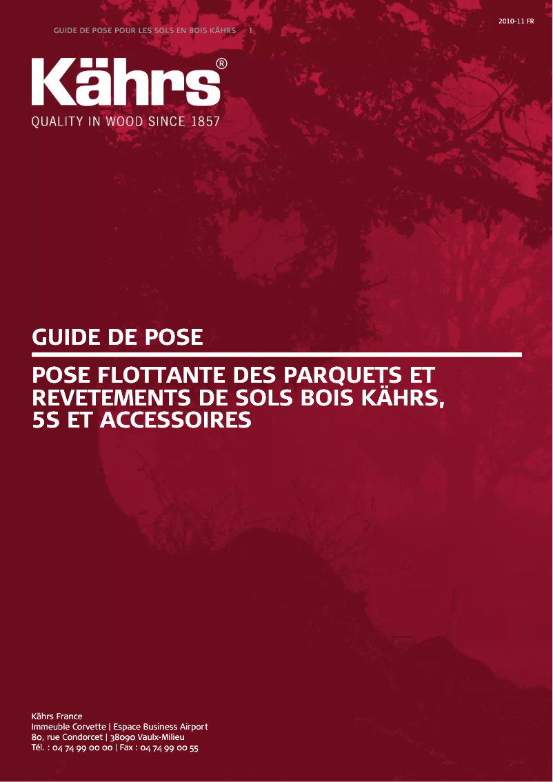 Image de la première page du manuel de l'appareil Woodloc 5S