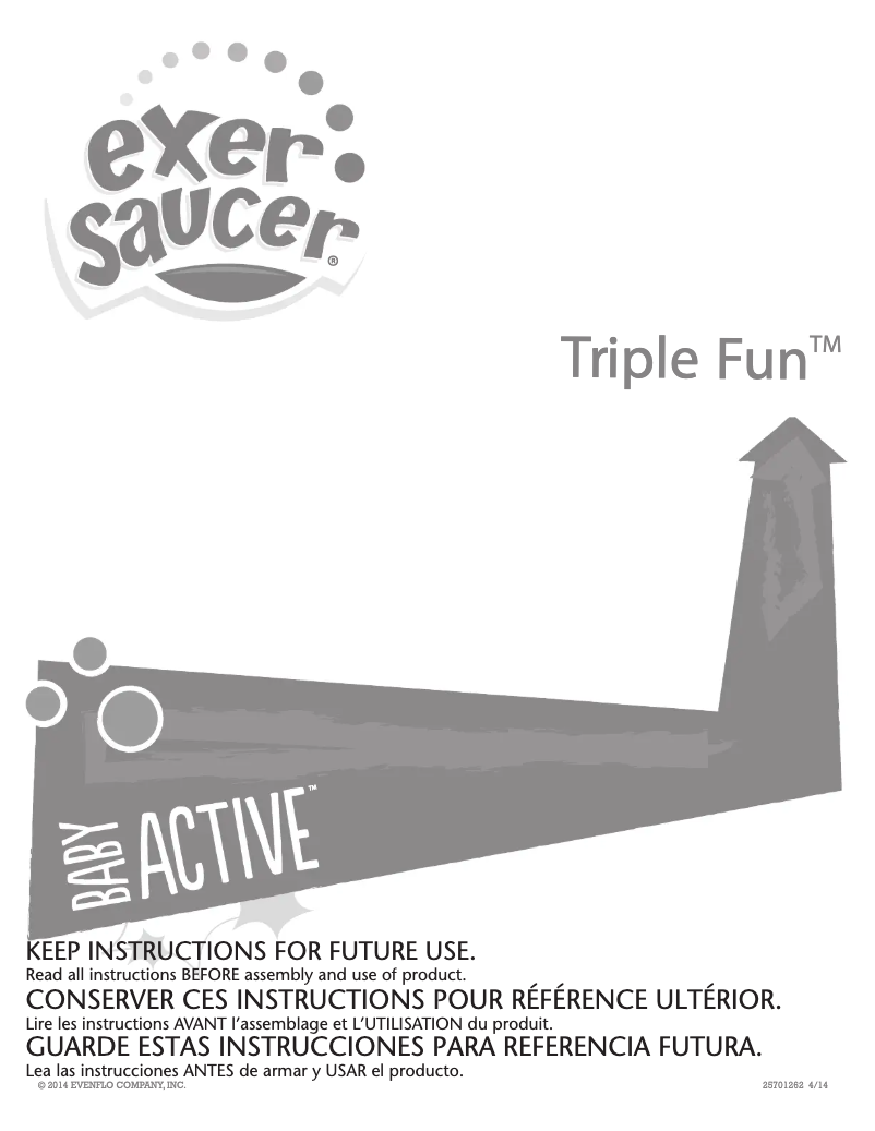 Page 1 de la notice Manuel utilisateur Exersaucer Bounce & Learn