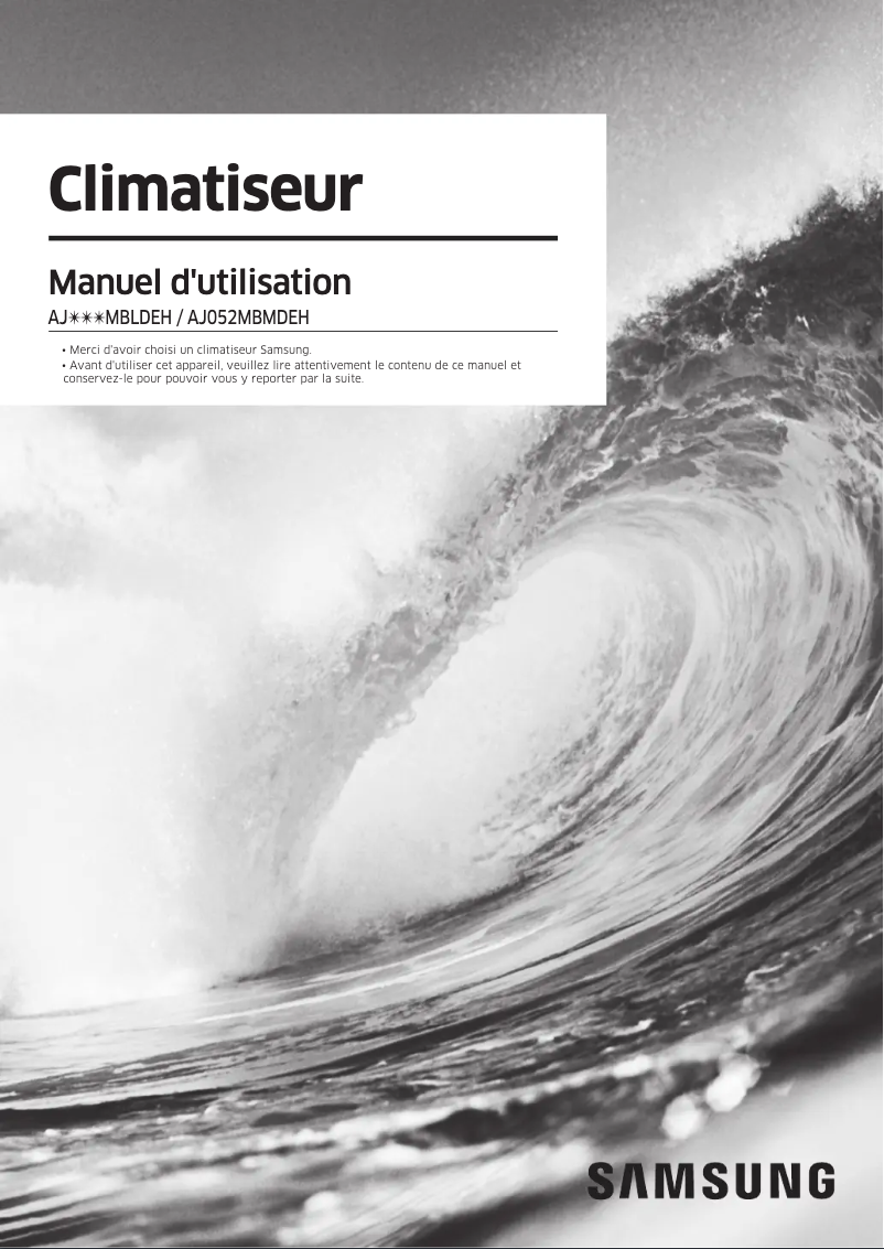 Page 1 de la notice Manuel utilisateur Samsung AJ035MBLDEH