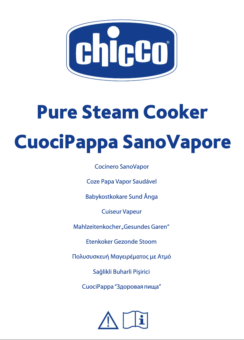 Page 1 de la notice Manuel utilisateur Chicco CuociPappa SanoVapore