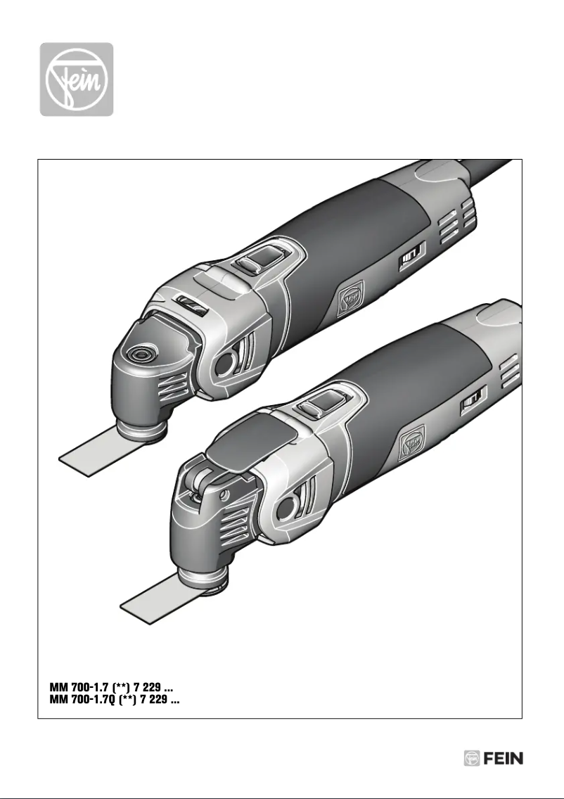 Page n°1 - Manuel utilisateur Fein Multimaster MM 700 1.7 Basic