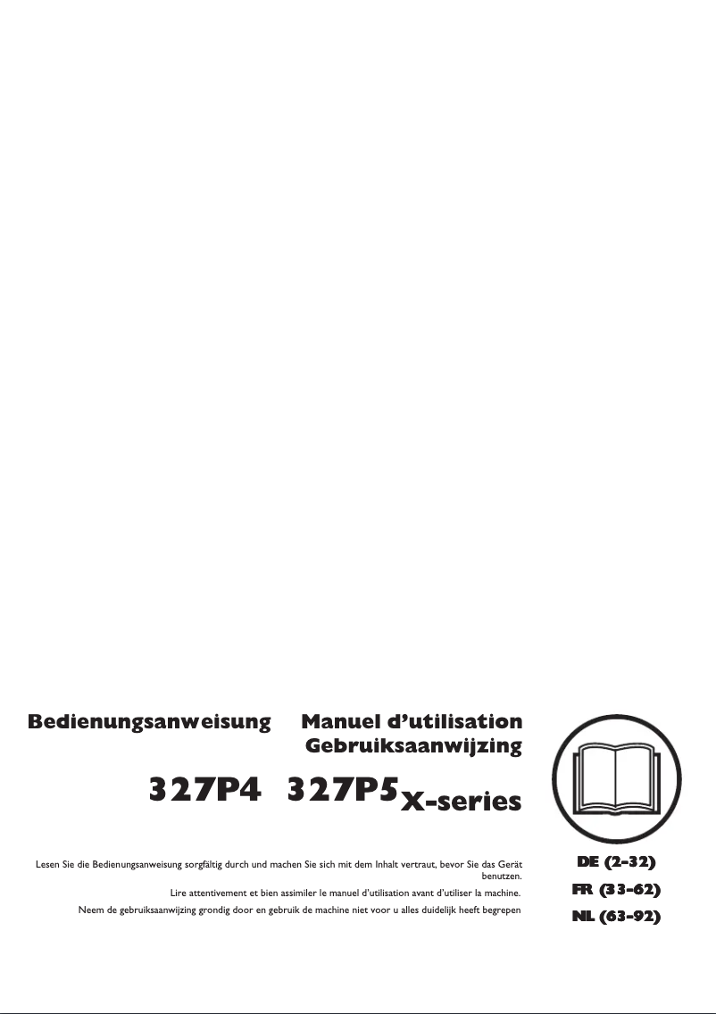 Page n°1 - Manuel utilisateur Husqvarna 327P4