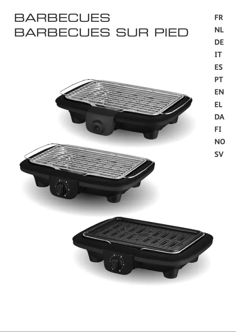 Page 1 de la notice Manuel utilisateur Tefal EasyGrill Adjust BG9028