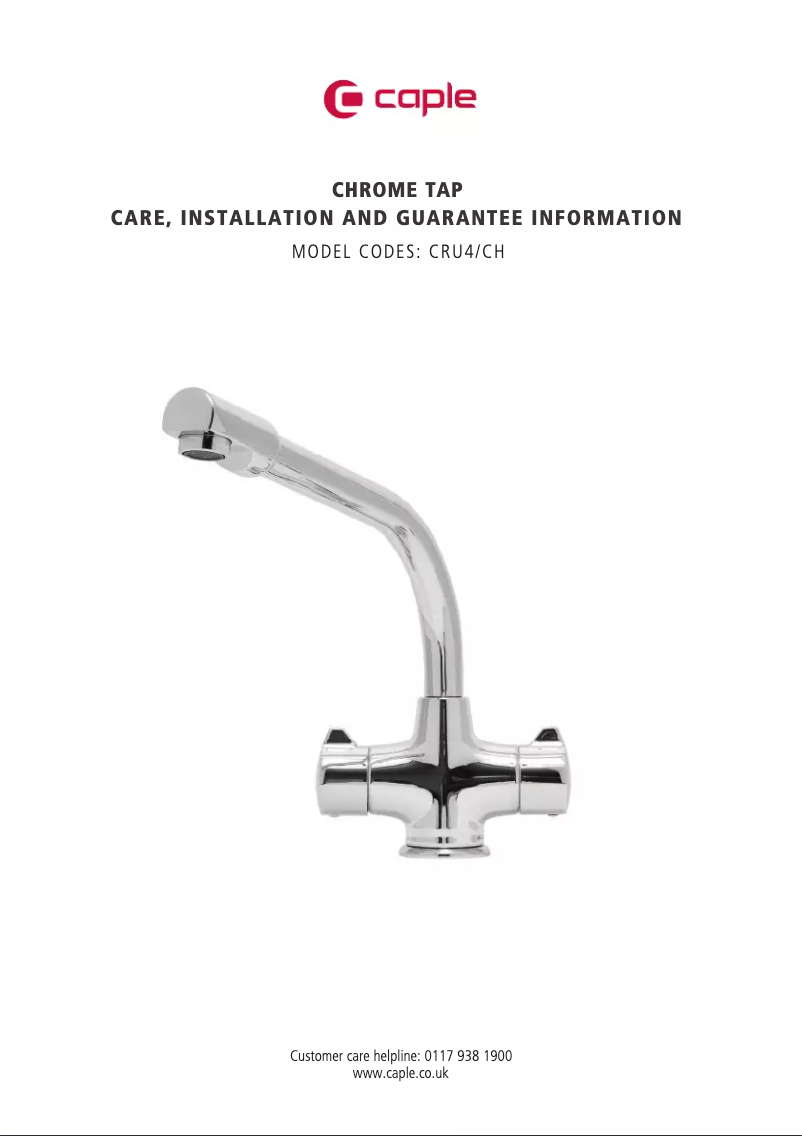 Página 1 del manual Manual de usuario Caple CRU4/CH