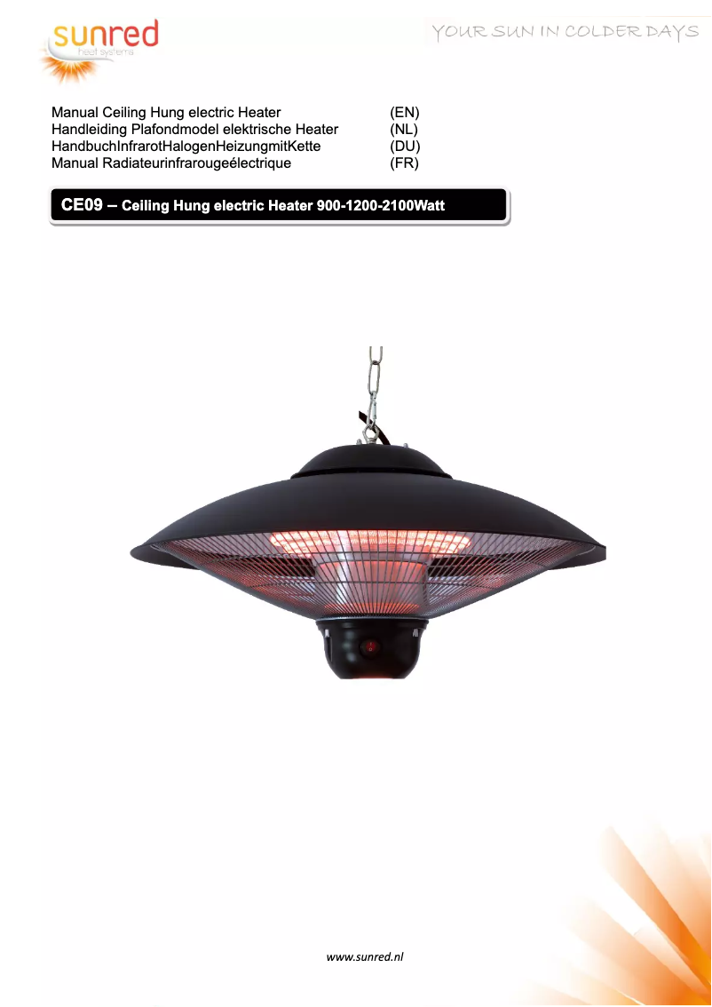 Página 1 del manual Manual de usuario SunRed Sirius