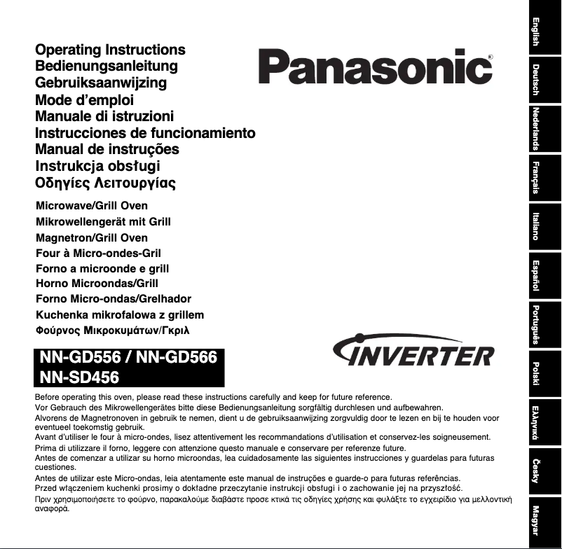 Page 1 de la notice Manuel utilisateur Panasonic NN-SD456