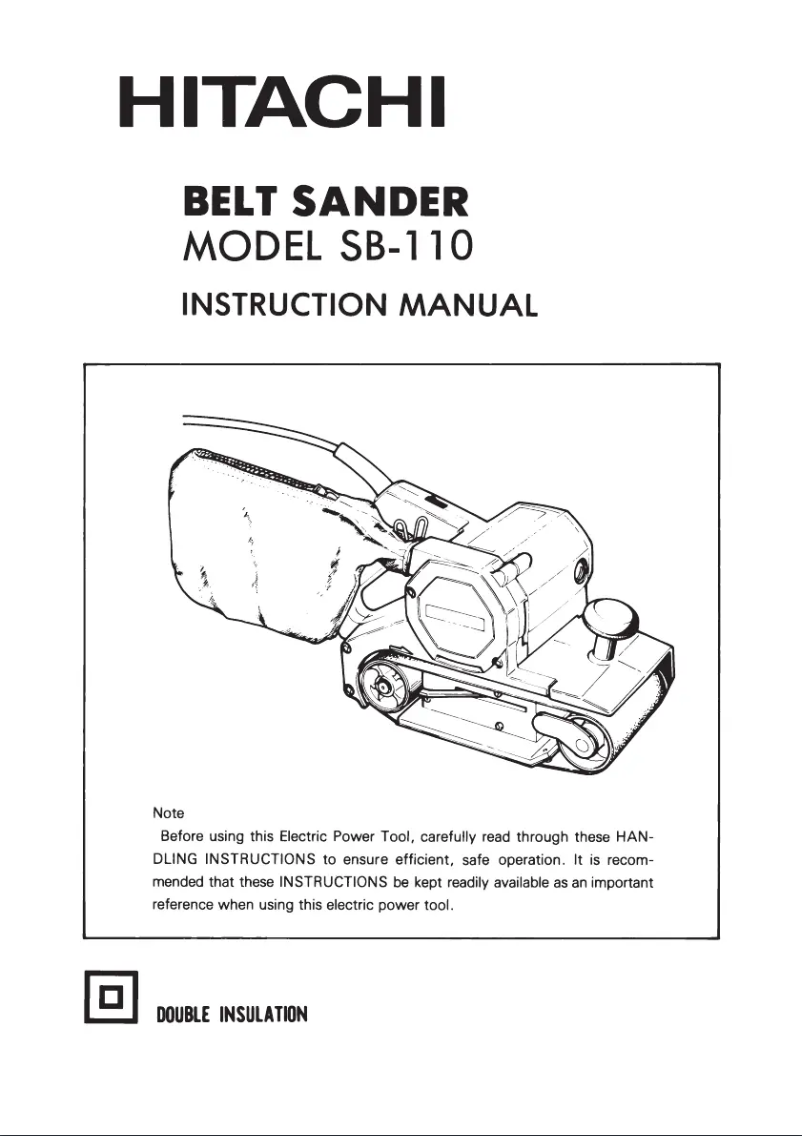 Page 1 de la notice Manuel utilisateur Hitachi SB-110