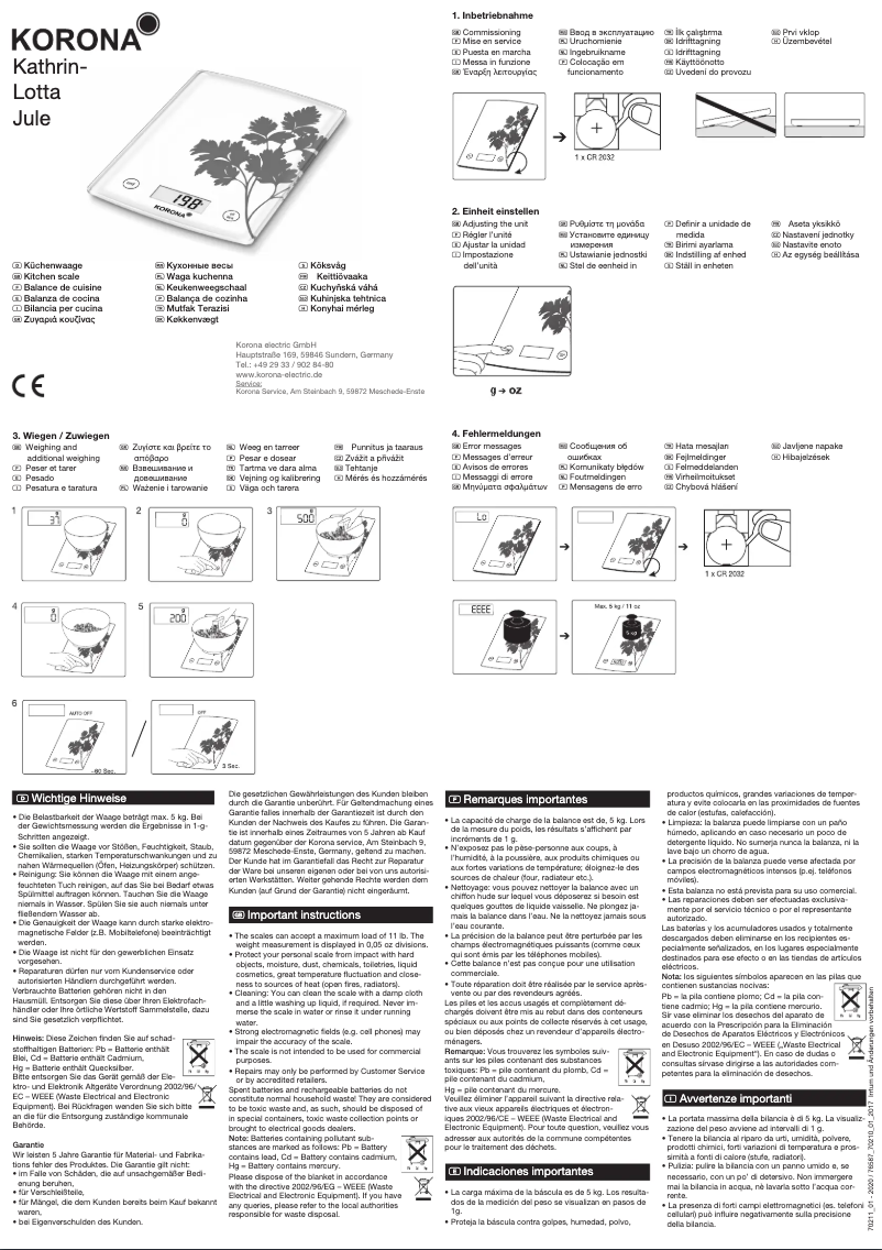 Image de la première page du manuel de l'appareil Jule 70211