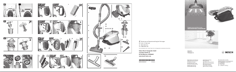 Page n°1 - Manuel utilisateur Bosch BGS5PWER