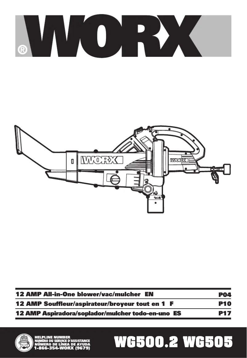 Page n°1 - Manuel utilisateur Worx WG505