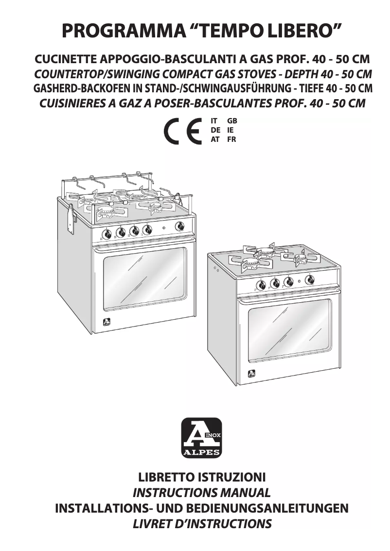 Page 1 de la notice Manuel utilisateur ALPES-INOX C 50/4GFG-DS