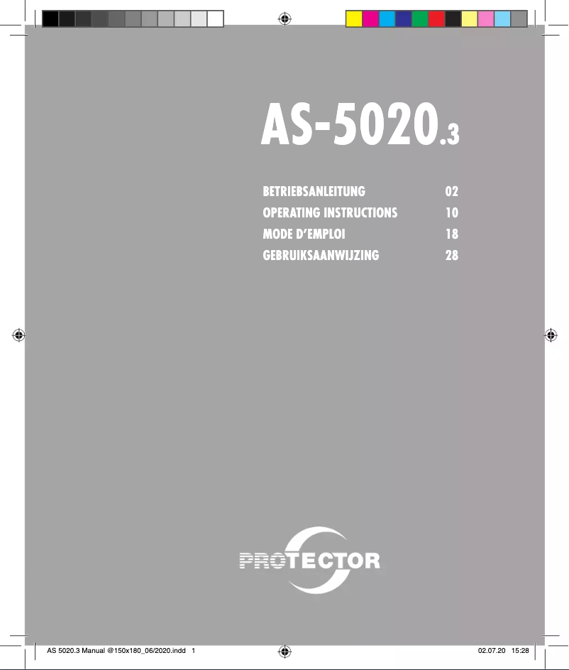 Image de la première page du manuel de l'appareil AS-5020.3