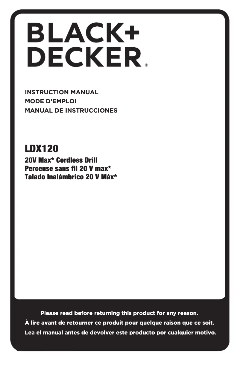 Imagen de la primera página del manual del dispositivo LDX120C