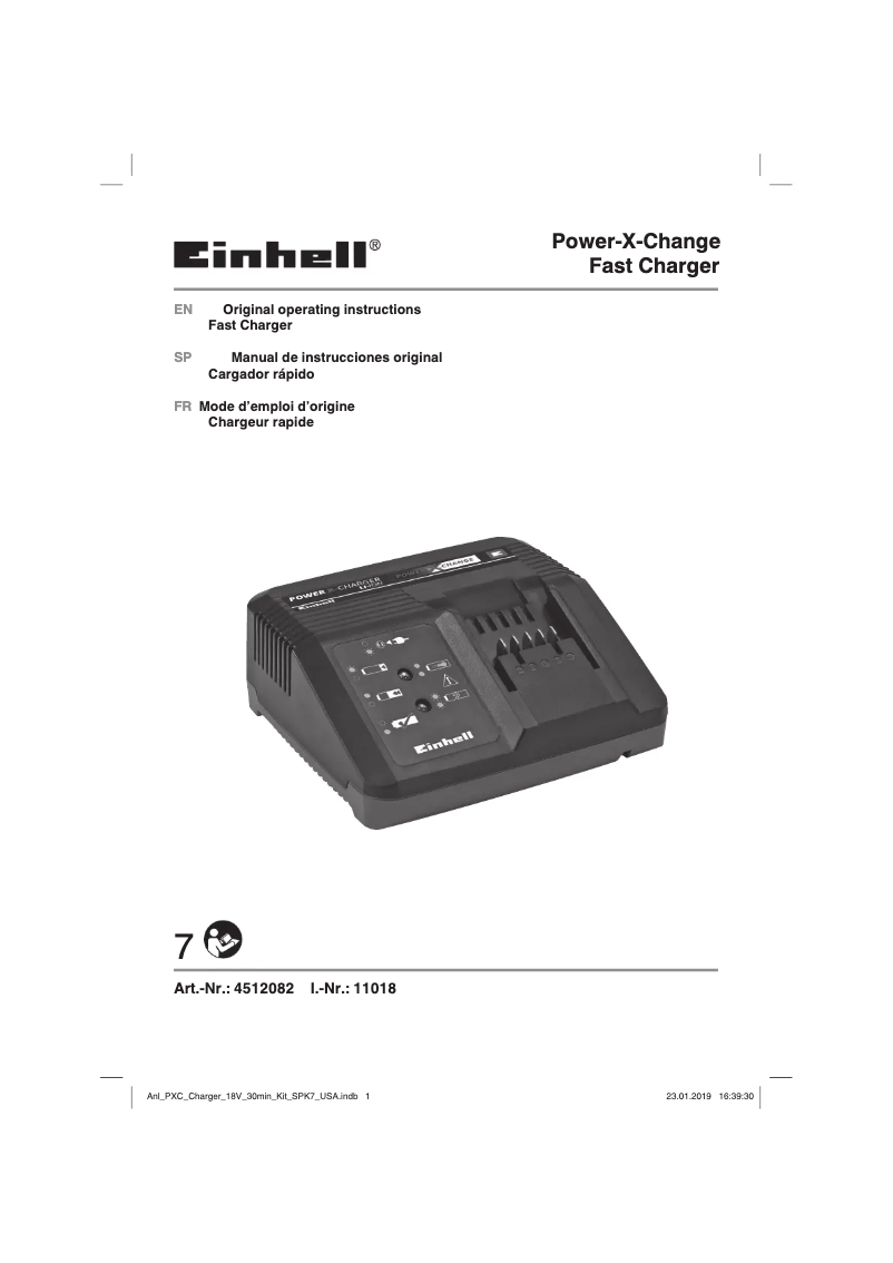 Image de la première page du manuel de l'appareil Power-X-Change 18V