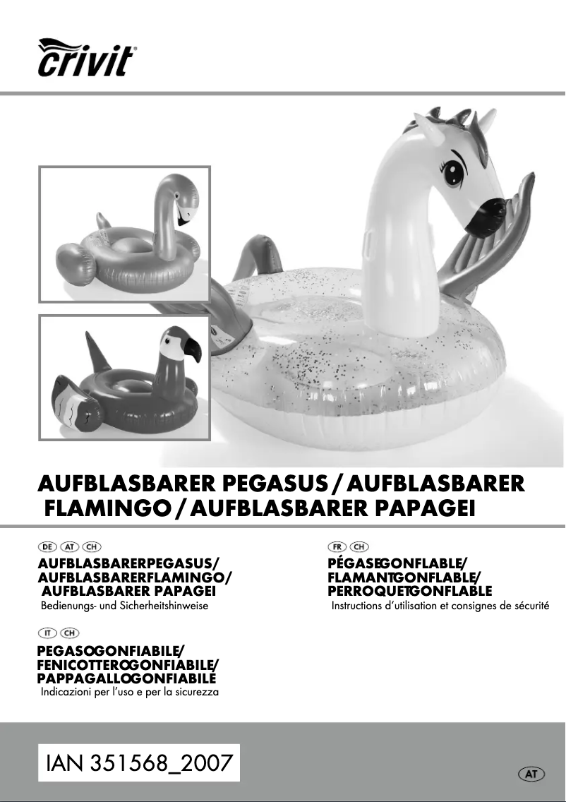 Page 1 de la notice Manuel utilisateur Crivit HG05851