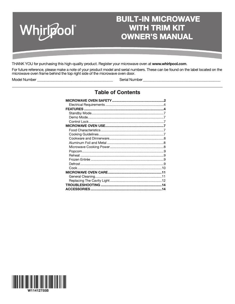 Page n°1 - Manuel utilisateur KitchenAid KMBT5011KS