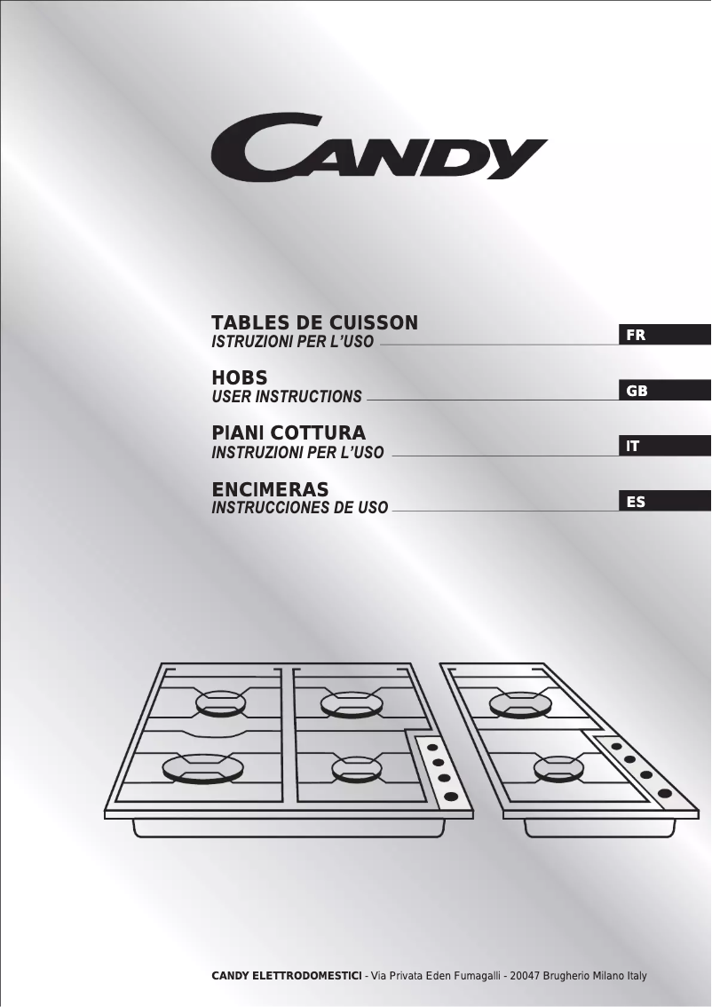 Page n°1 - Manuel utilisateur Candy PC PLAS640XX