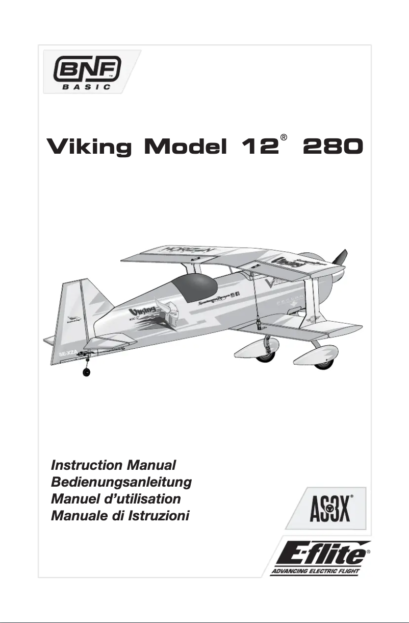 Página 1 del manual Manual de usuario E-flite Viking Model 12 280 BNF Basic