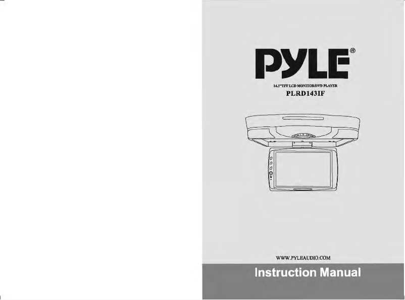 Page n°1 - Manuel utilisateur Pyle PLRD143IF