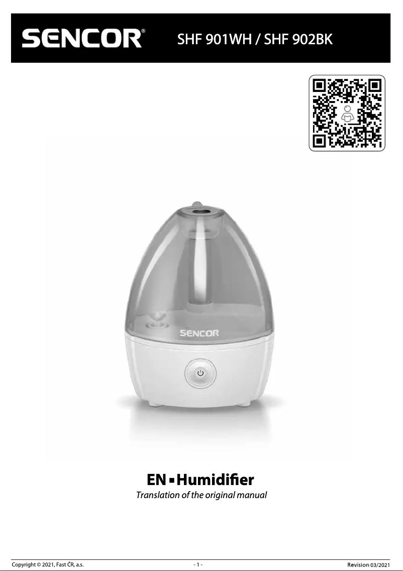 Página 1 del manual Manual de usuario Sencor SHF 902BK