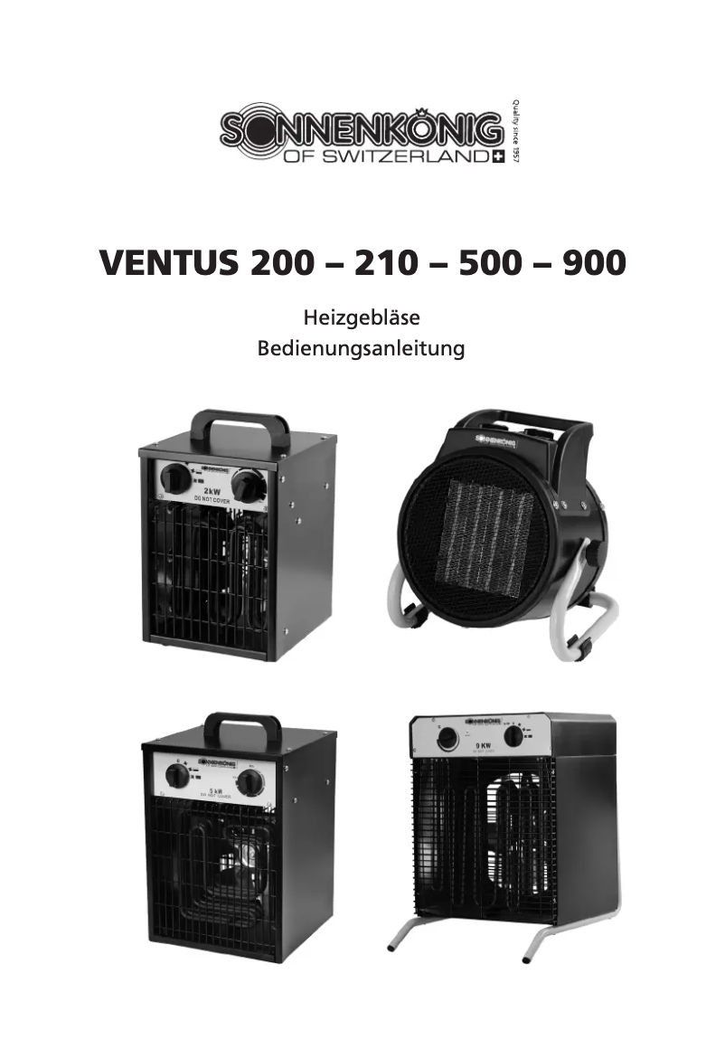 Page n°1 - Manuel utilisateur Sonnenkönig Ventus 500