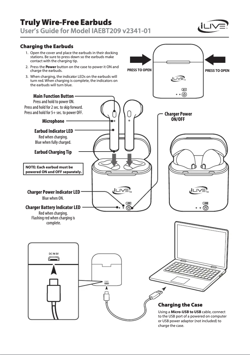 Imagen de la primera página del manual del dispositivo IAEBT209