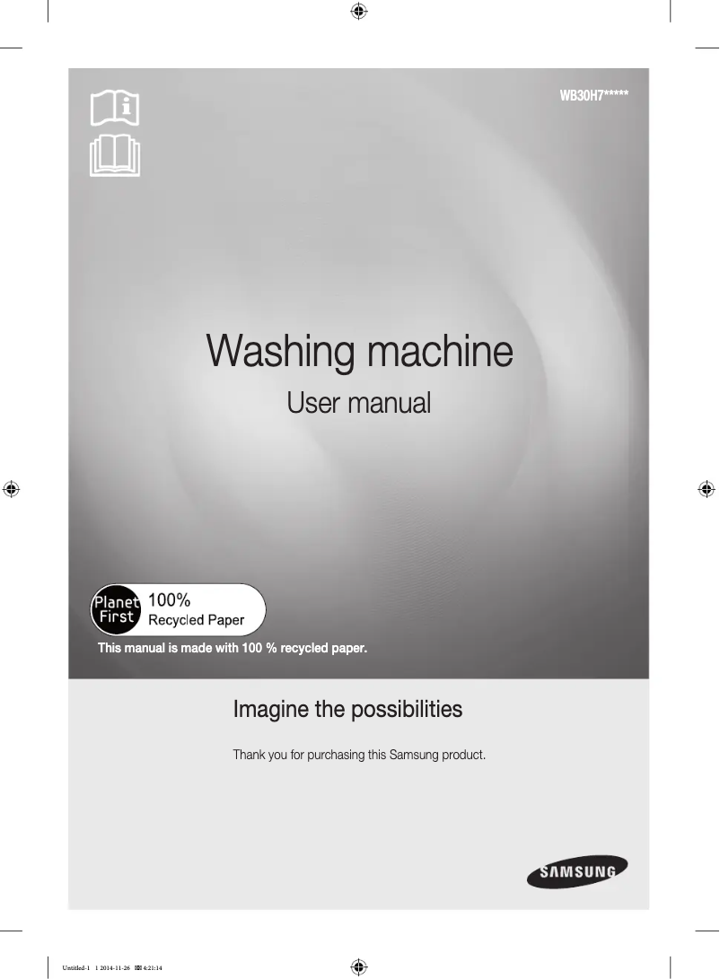 Image de la première page du manuel de l'appareil WB30H7200GA