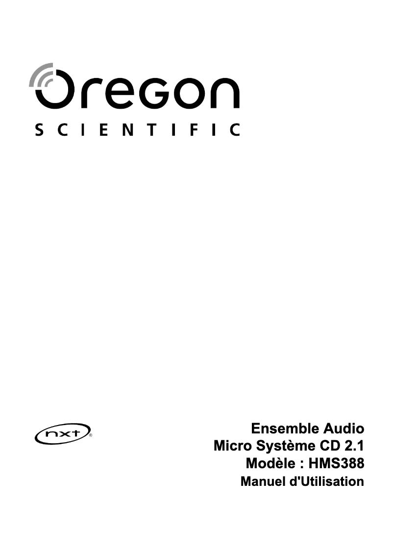 Image de la première page du manuel de l'appareil HMS388