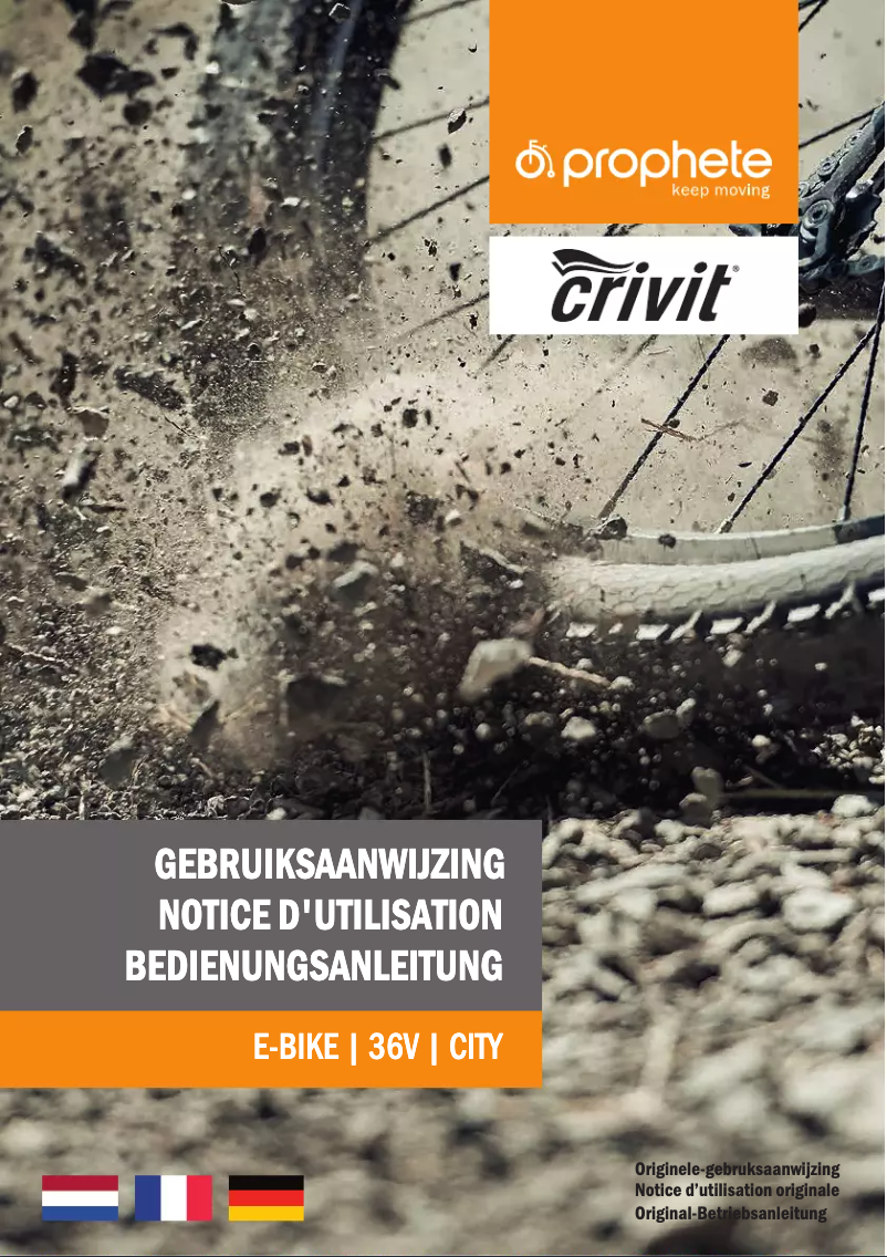 Page n°1 - Manuel utilisateur Crivit Pedelec City