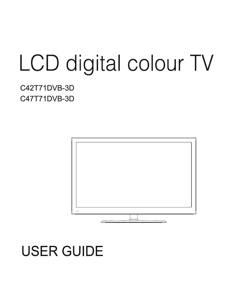 Page 1 de la notice Manuel utilisateur Cello C42T71DVB