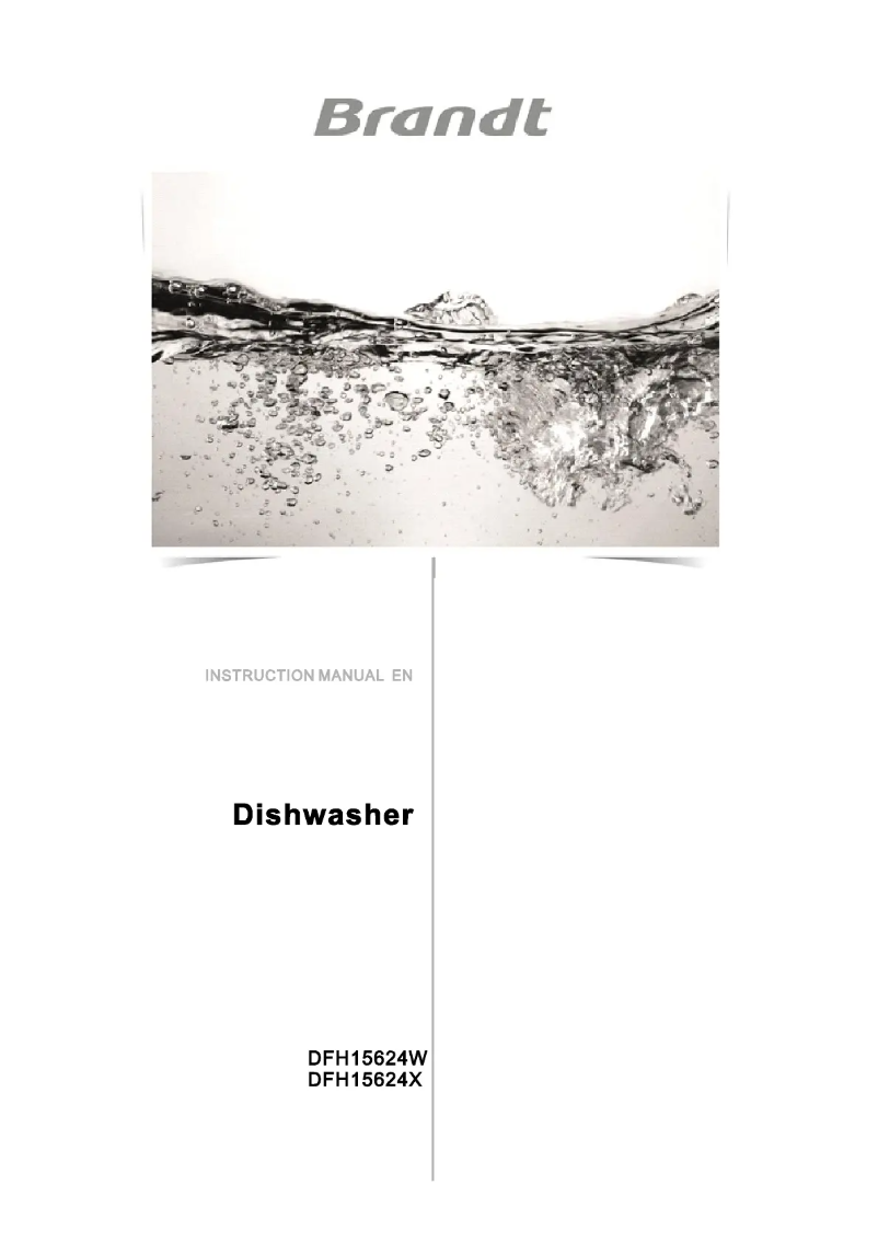 Page 1 de la notice Manuel utilisateur Brandt DFH15624X