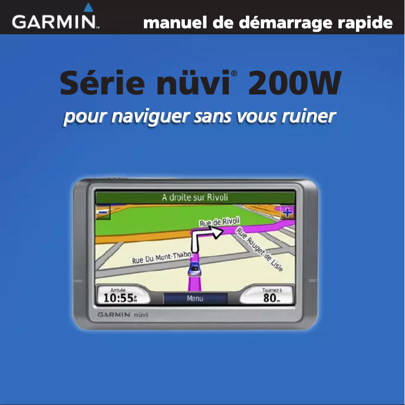 Page n°1 - Manuel utilisateur Garmin Nüvi 250W