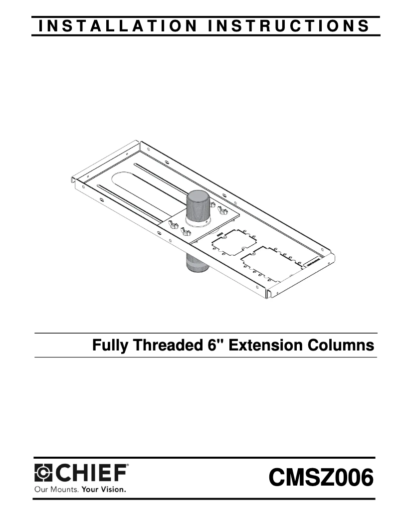 Page 1 de la notice Manuel utilisateur Chief CMSZ006