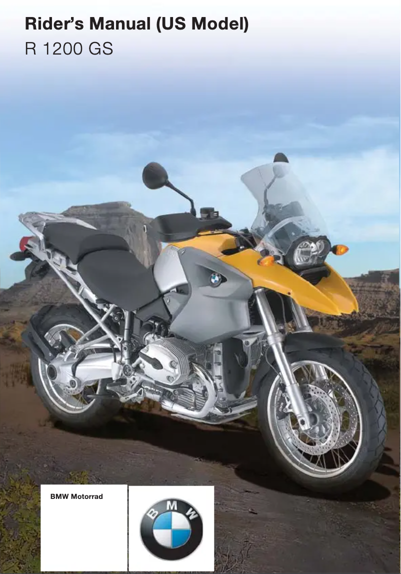 Page 1 de la notice Manuel utilisateur BMW R 1200 GS (2004)