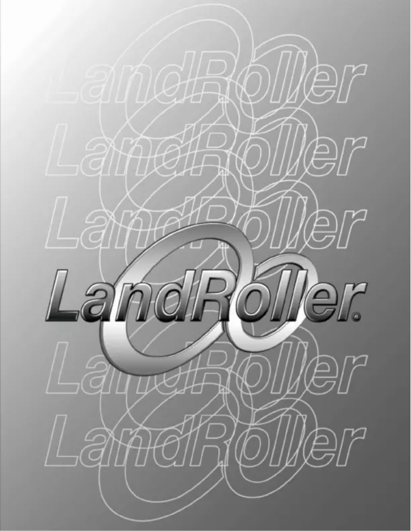 Page n°1 - Manuel utilisateur LandRoller Patines
