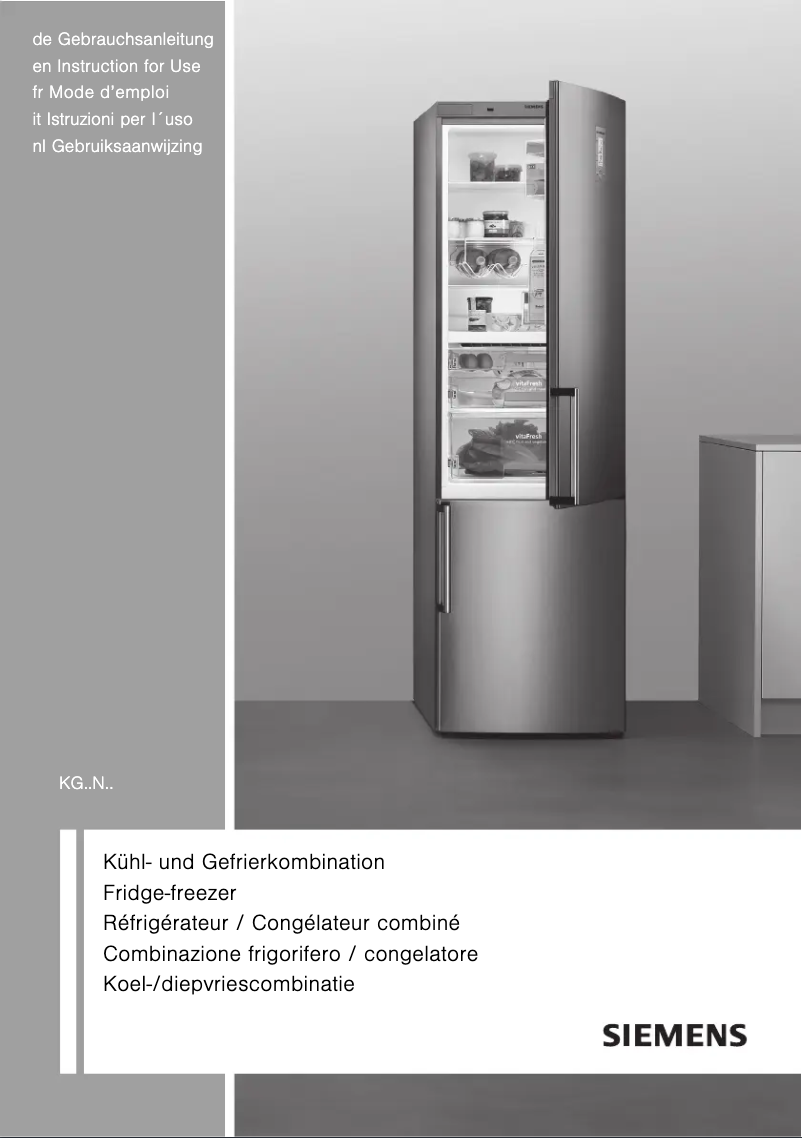 Page n°1 - Manuel utilisateur Siemens KG36NS53